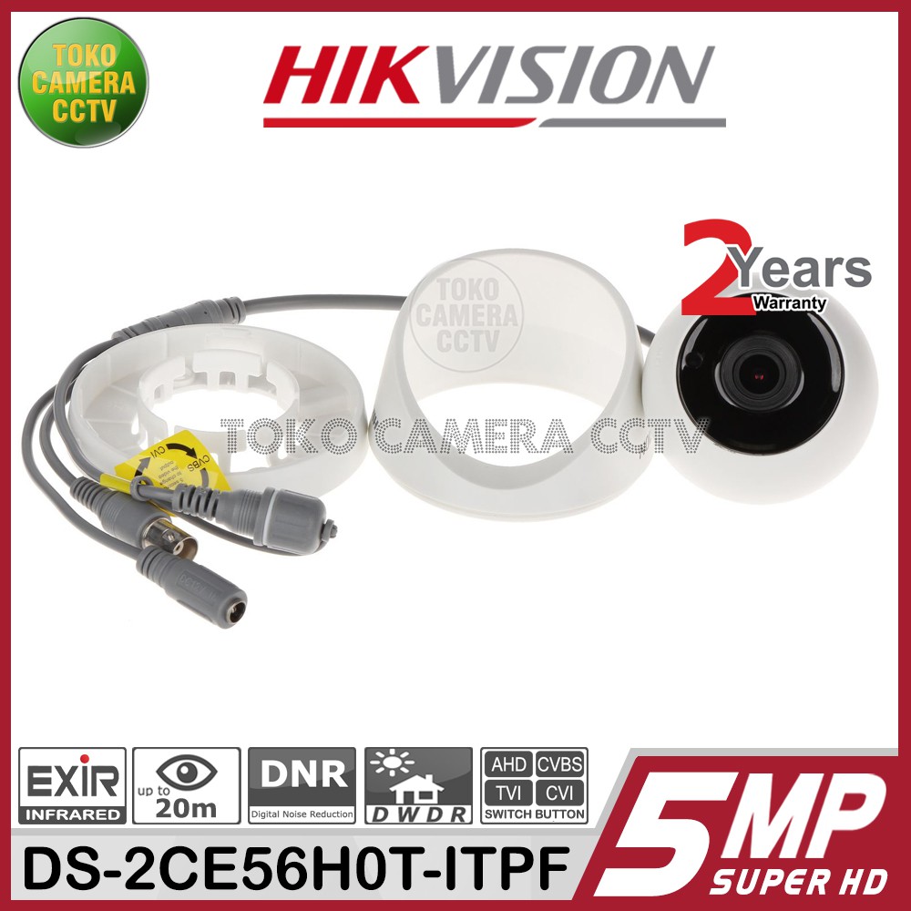 KAMERA CCTV INDOOR 5MP HIKVISION DS-2CE76H0T-ITPF