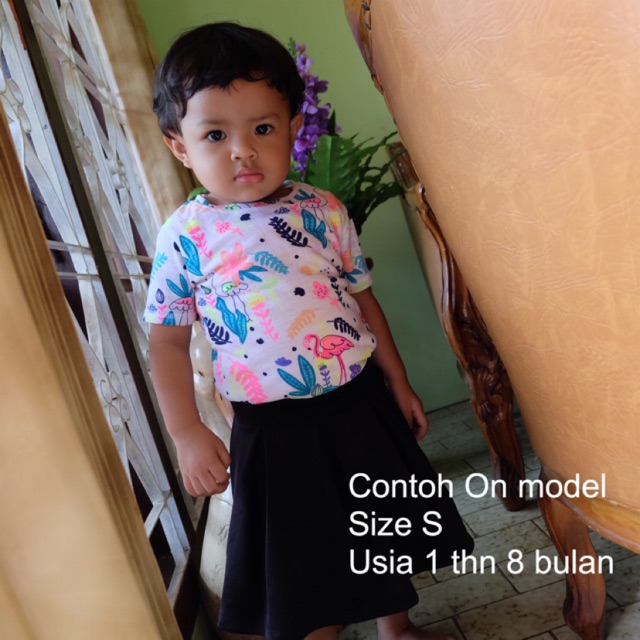 KAOS ANAK ADEM PRINTING SUMMER FLAMINGGO