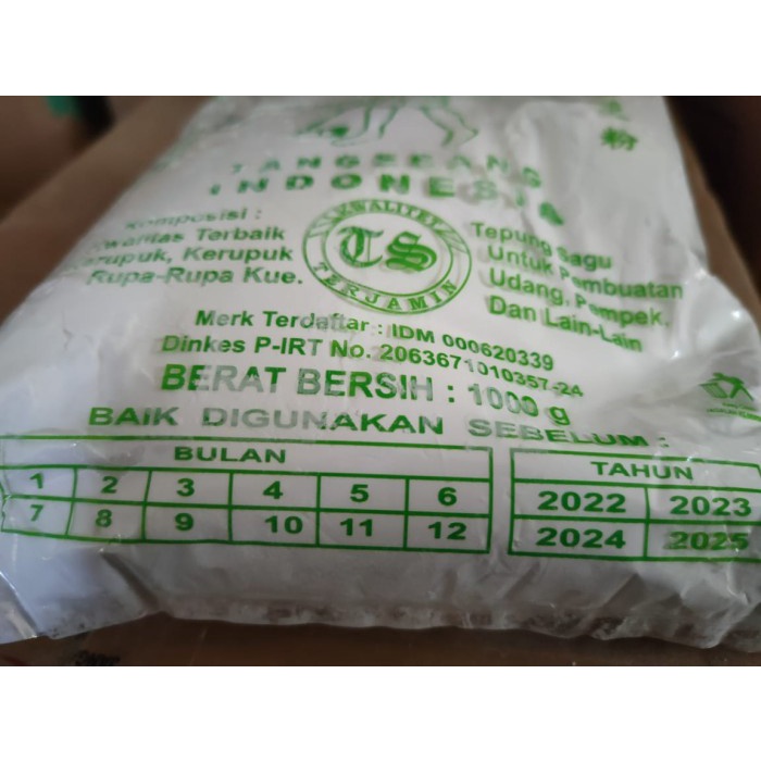 

cs777vv Tepung Tapioka Sagu Tani Tirta Sentana 1 Kg / 1Kg / 1000 Gram Gr G Da01D100