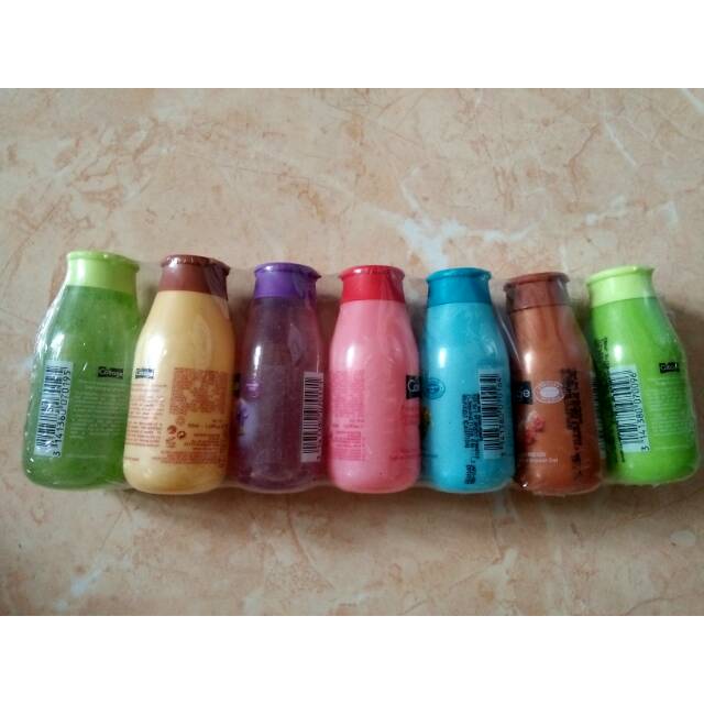 cottage shower gel satu set isi 7, sabun travel,50ml