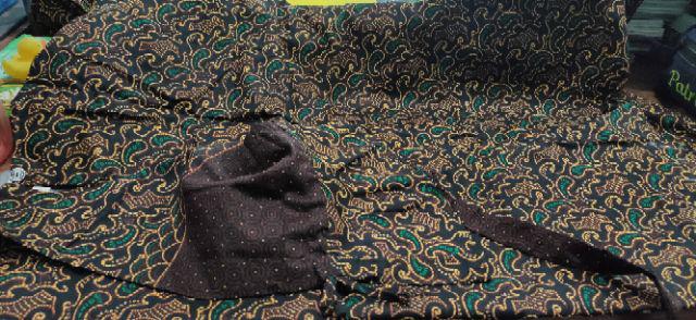 Atasan Blouse Batik Wanita Modern Fashion Wanita Kekinian Brokat Batik