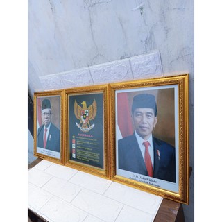 Jual Poster Presiden Dan Wakil Pigura Pajangan Dinding Bahan Polyframe ...