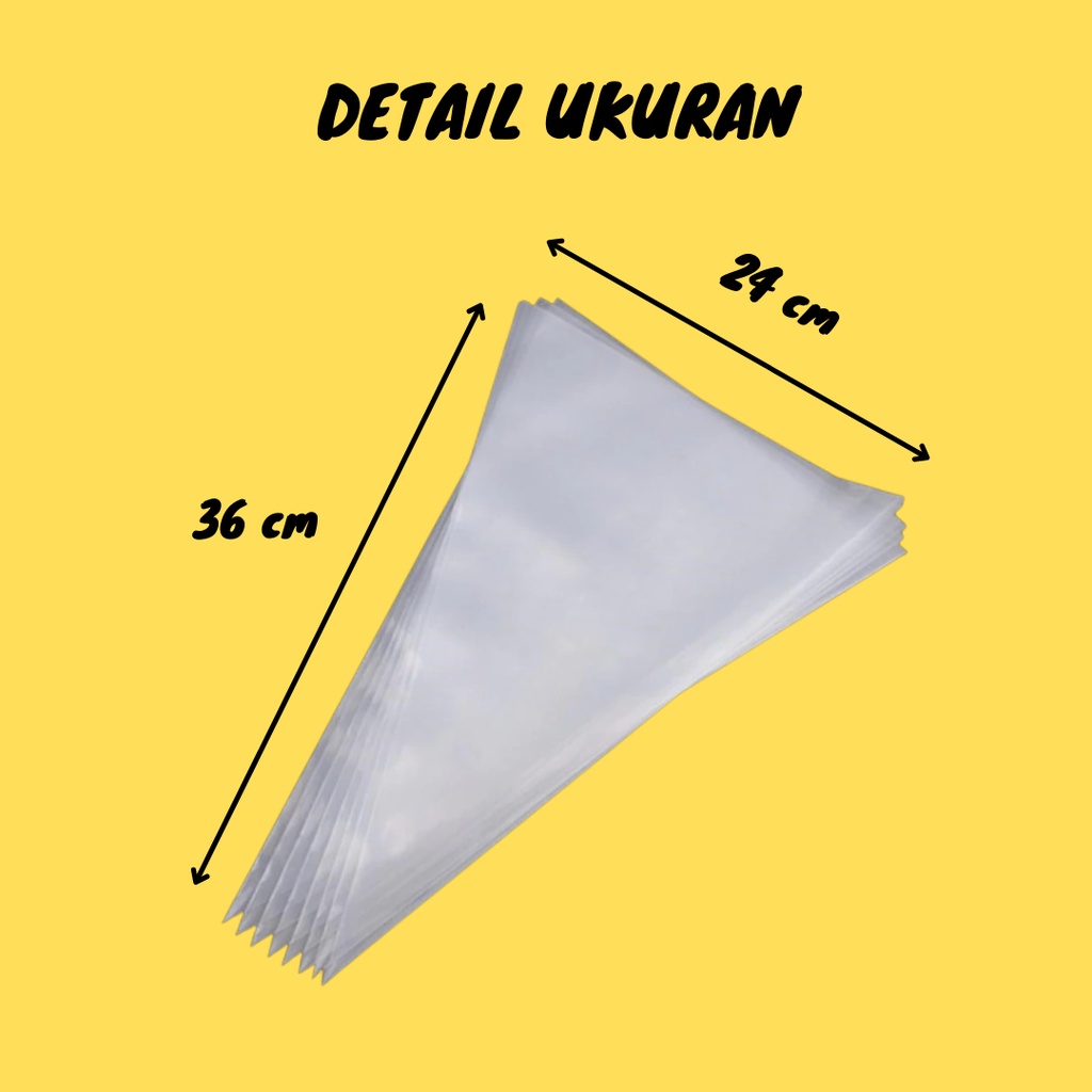 Plastik Segitiga Kue Piping Bag Untuk Dekorasi Buttercream