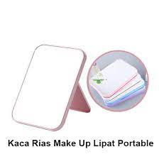 &lt; M.A &gt; Cermin Rias Duduk Lipat Segiempat (Makeup Desktop Mirror)