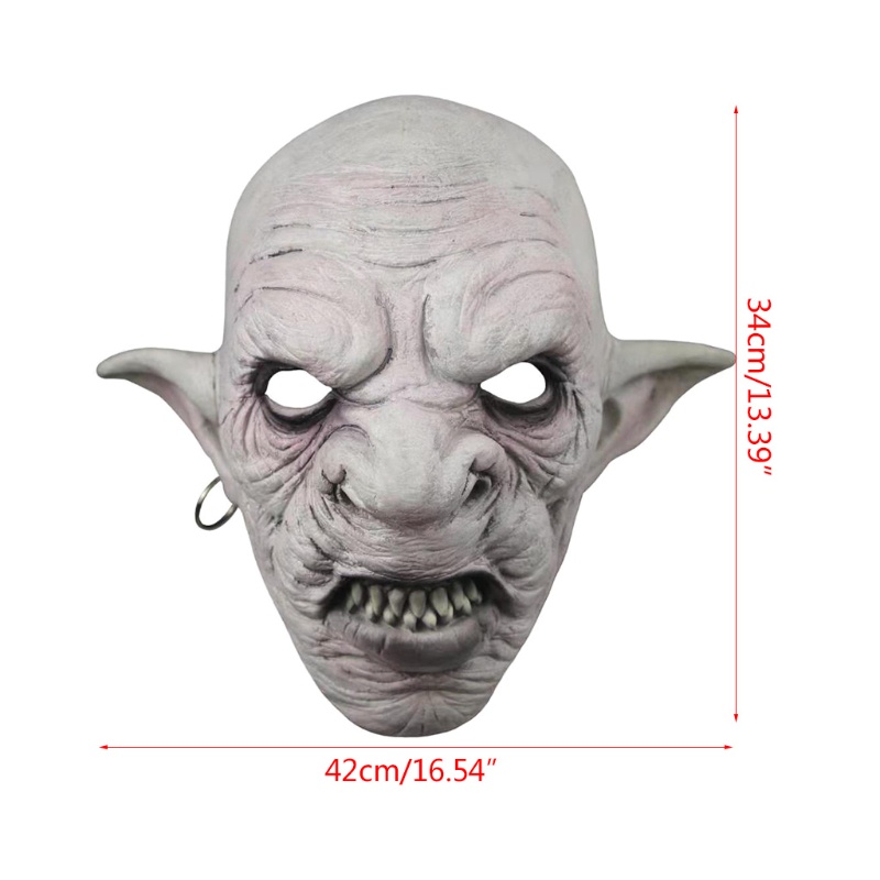 Zzz Mainan Kepala Goblin Bahan Latex Dengan Anting Gantung Untuk Halloween