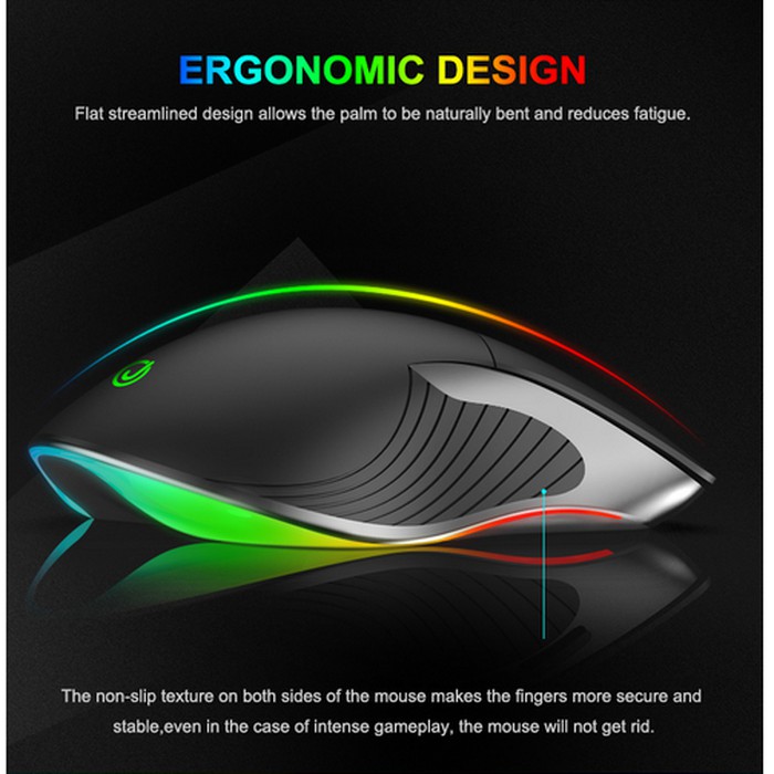 JOYSEUS RGB Gaming Mouse | X6 Black 3200 DPI | Mouse Gaming RGB Murah