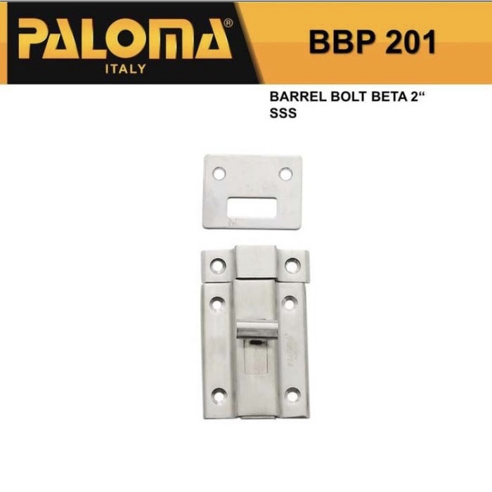 Paloma Barrel Bolt Grendel Slot Kunci Pintu Beta 2&quot; BBP 201 SSS