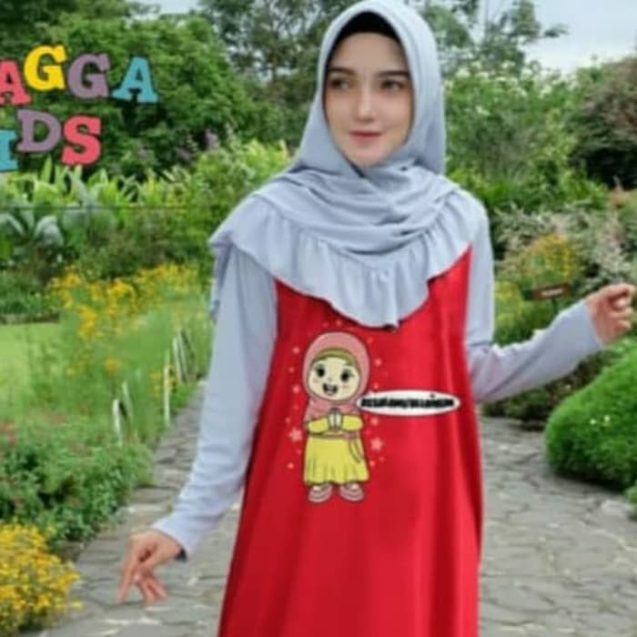 Order Langsung Gamis RaggaKids RGD 01 (Gamis Only) - Merah, XXL Limited