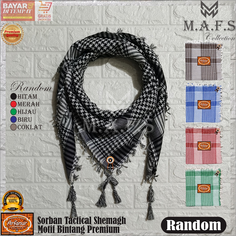 SORBAN TACTICAL SORBAN KUNCIR ARFANUR MOTIF