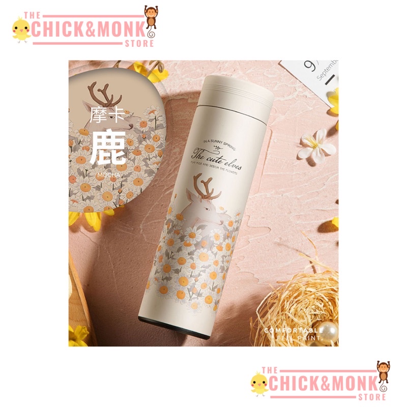 Tumbler stainless steel 304 BPA FREE desain lucu unik botol minum thermos cup-2