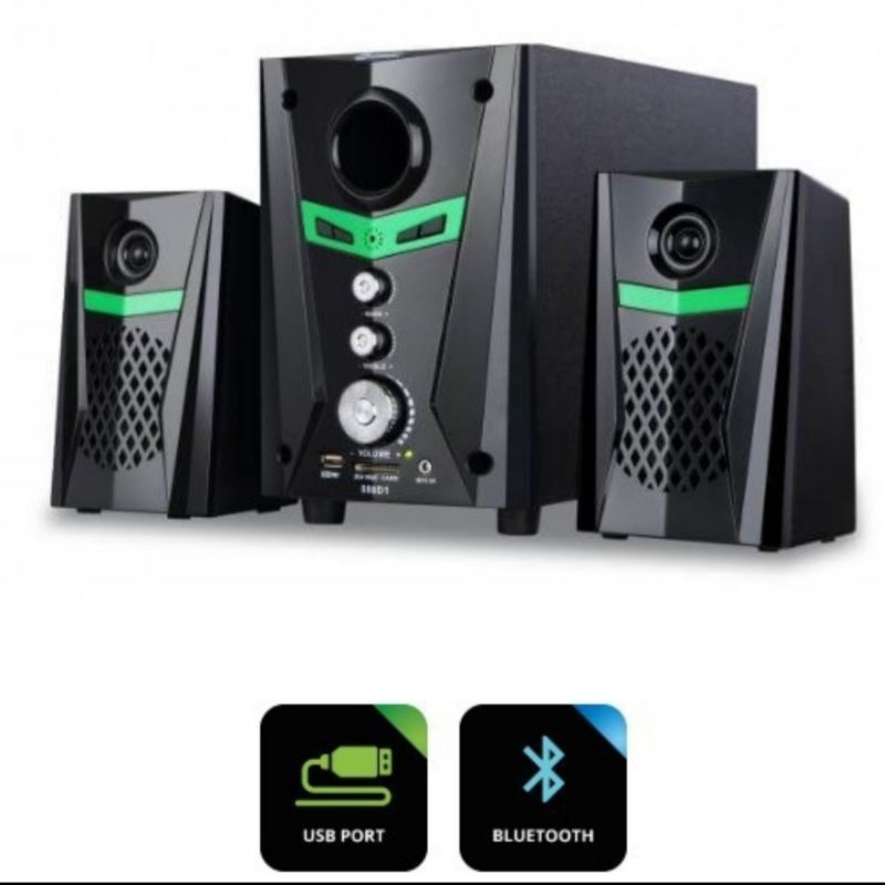 GMC Speaker Multimedia Bluetooth 888D1 BT