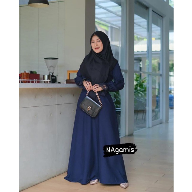 Gamis Ashima itycrepe mix renda tile kualitas premium