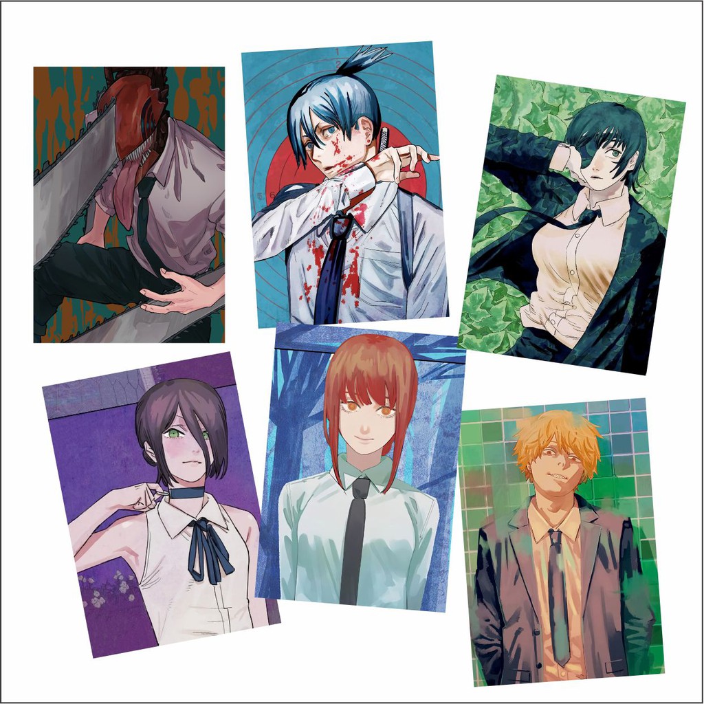 Poster Anime Chainsaw Man &amp; Warning Tokyo Ghoul Terlengkap