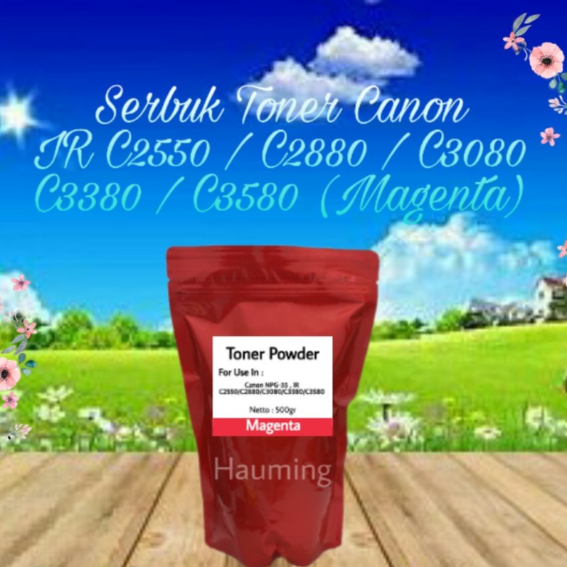 Serbuk Toner Refill Canon NPG-35 NPG35 IR C2550 C2880 C3080 C3380 C3580 Magenta 500gr