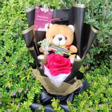 buket boneka #buket wisuda  free kartu ucapan