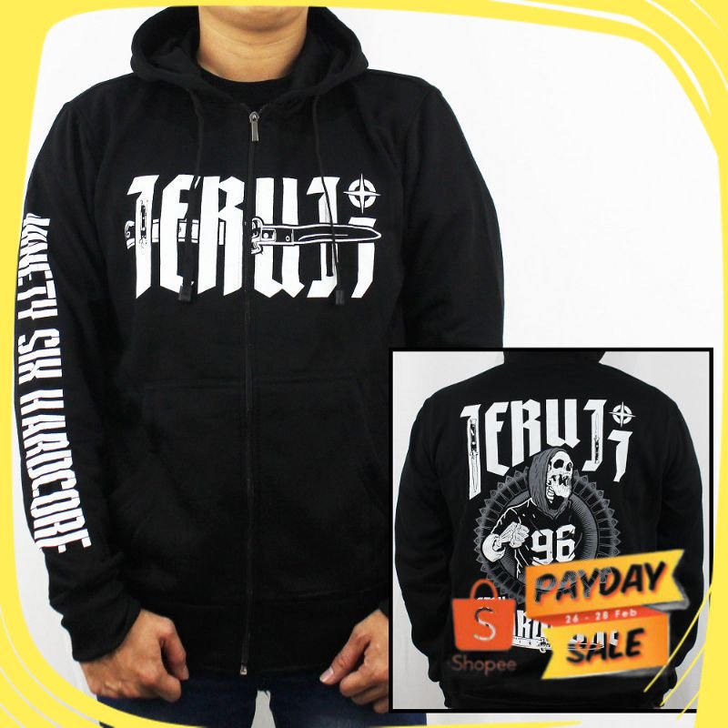 kuning hijau tosca army loreng tni polri / HOODIE PRIA SWEATER MUSIK METAL JERUJI / ROSEMARY/ JAKET 