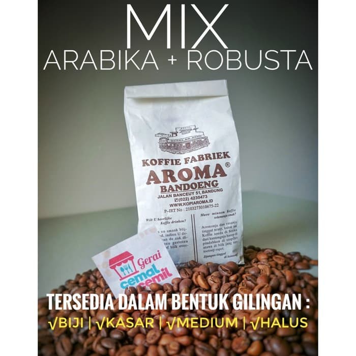 

kopi AROMA Bandung MIX Robusta & Arabika Spesial Order TERMURAH