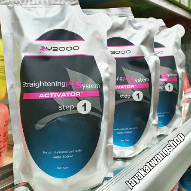 Y2000 STEP 1 (500 mL) &amp; STEP 2 (500 mL) Hair Straightening Obat Rebonding Smoothing Pelurus Rambut