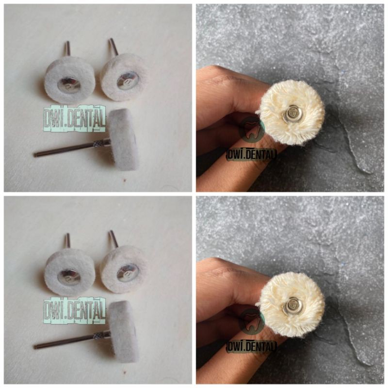 1pcs Cotton wheel wool polishing bur bulu domba