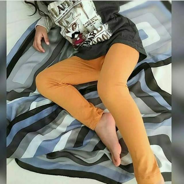 isi 3pc-5pc Legging polos anak katun spandek 0bln-12th xs-3xL