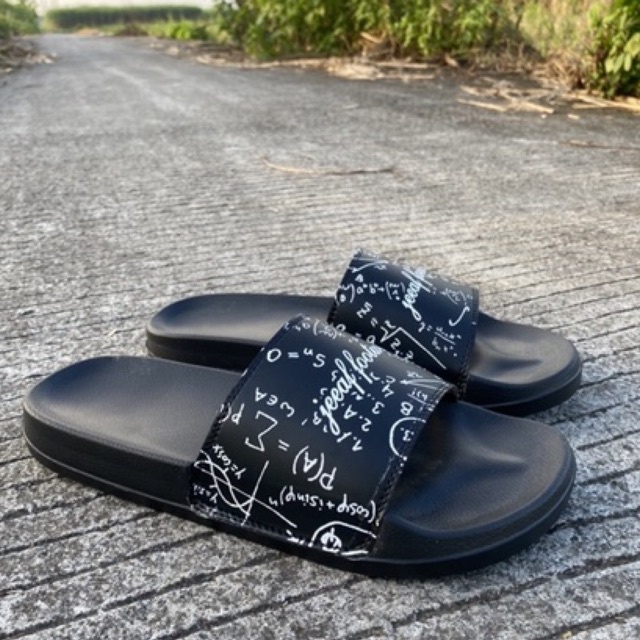 sandal slide slip on kekinian sendal slop jeeaffootwear rumus matematic