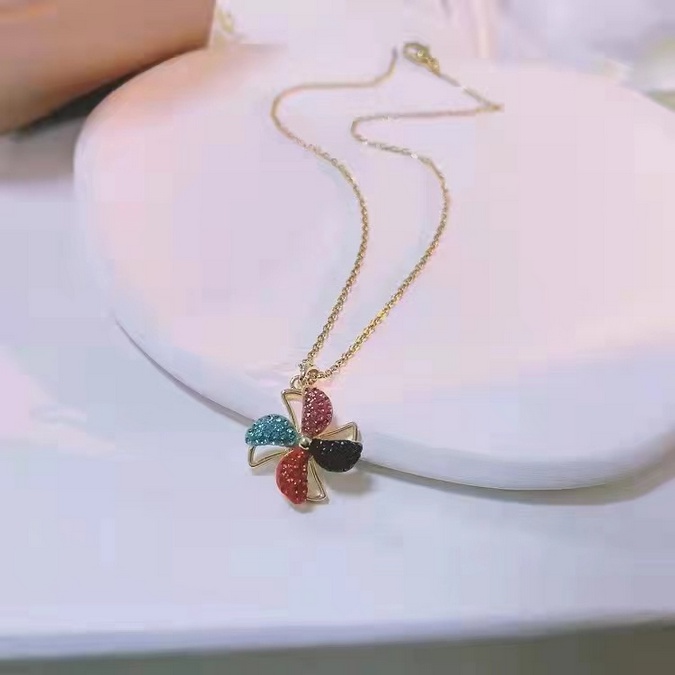 Kalung nori liontin kincir warna warni titanium best seller