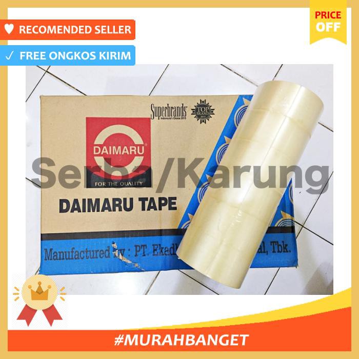 

Lakban Daimaru Bening Ukuran 48Mm X 90Yard - Pengikat & Perekat - Selotip & Double Tape