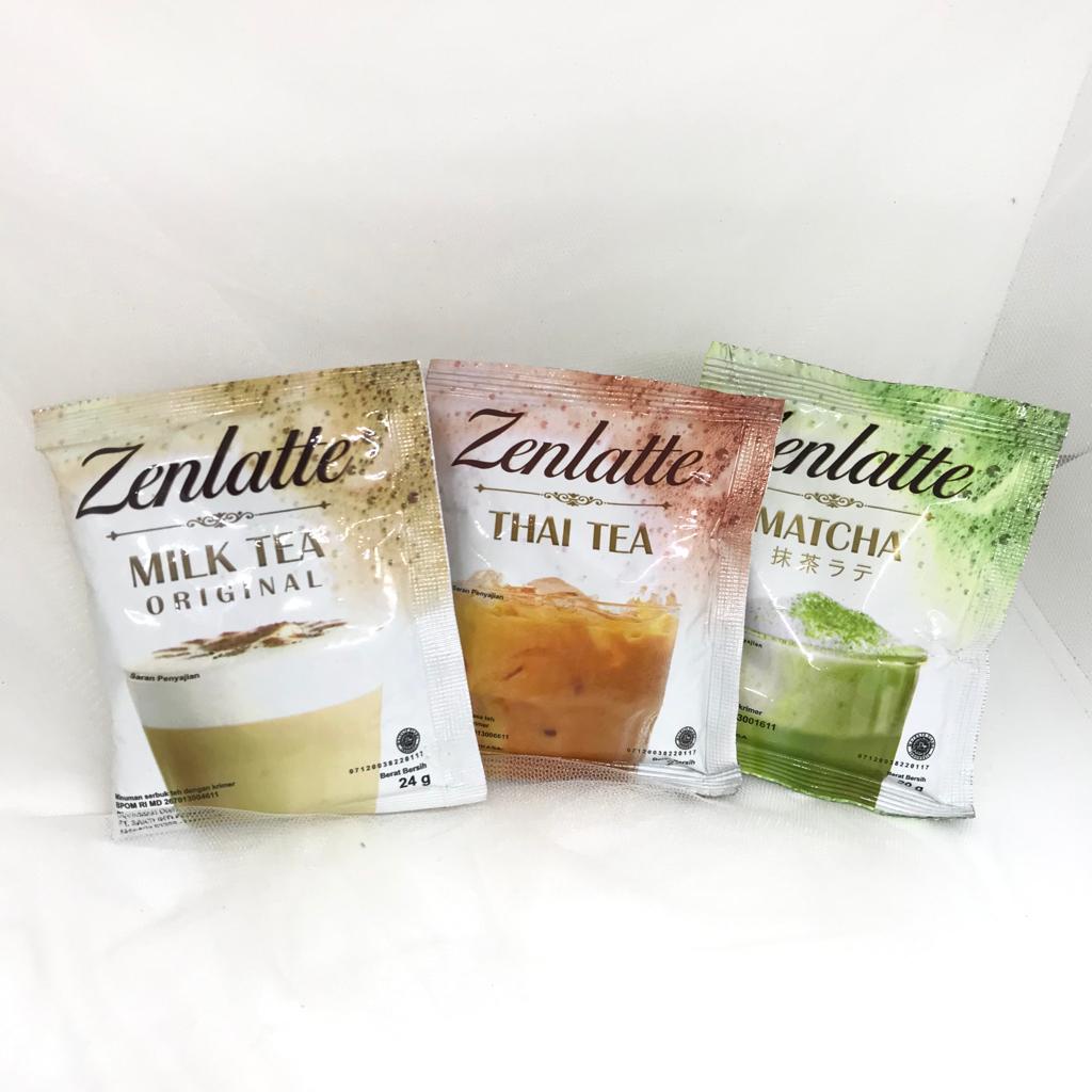 Jual Zenlatte Mathca/ Zenlatte Milk Tea/ Zenlatte Thai tea Sachete ...
