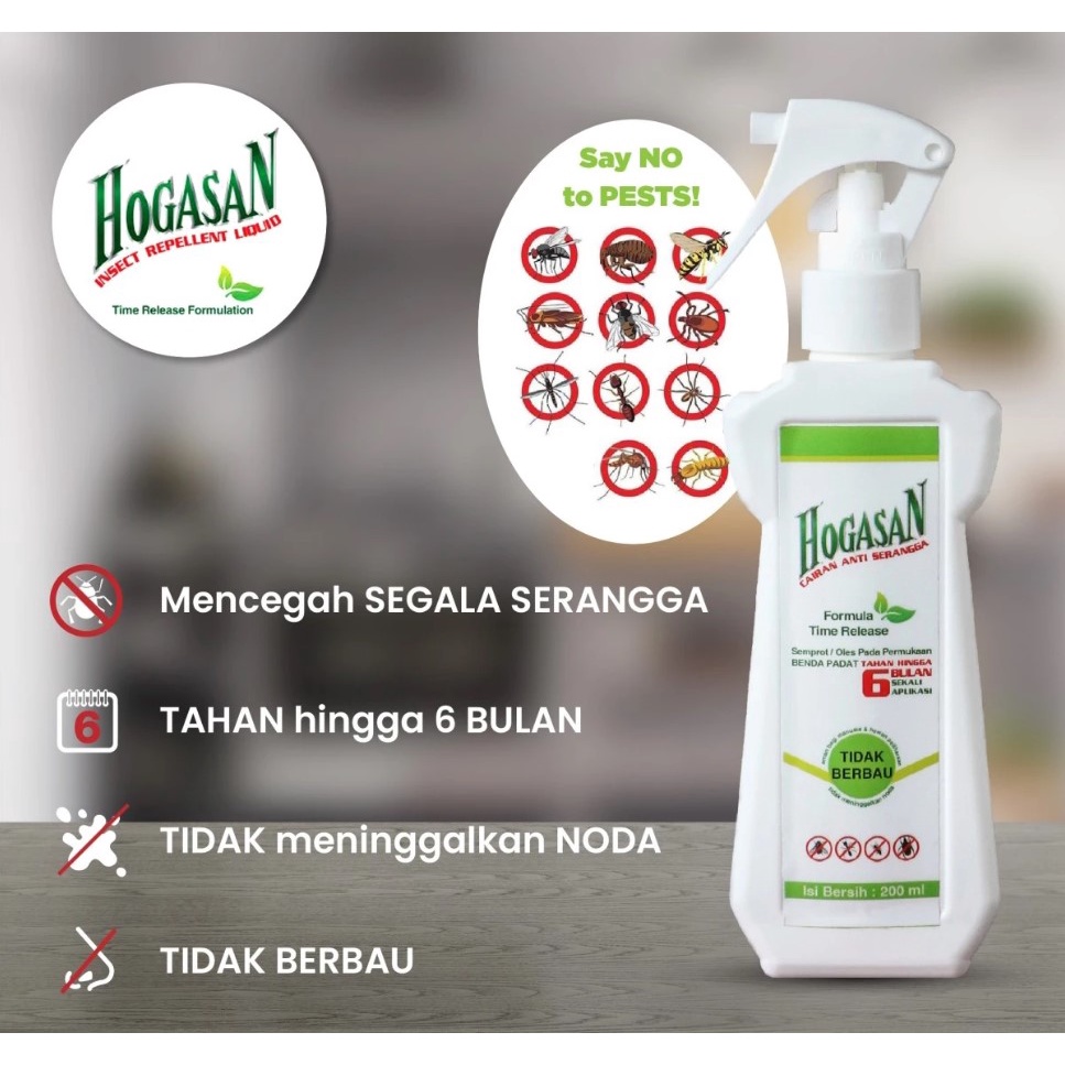 HOGASAN 200ml SPRAY anti serangga/anti semut/anti kecoa/anti rayap/anti tungau/anti kutu/anti nyamuk/anti lalat