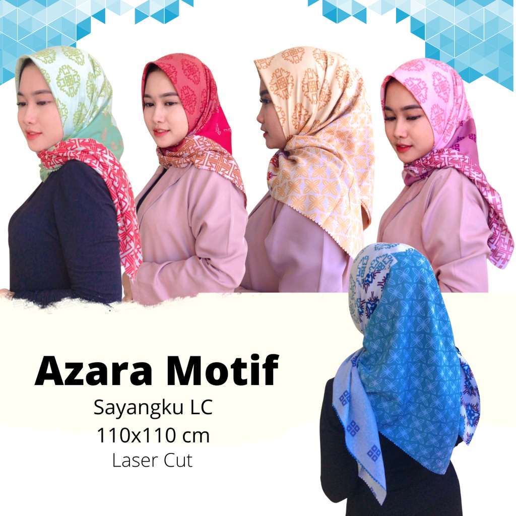Kerudung Motif Bahan Silk / Jilbab Segi Empat / Kerudung Segi Empat / Kerudung Segi Empat Motif / Ke