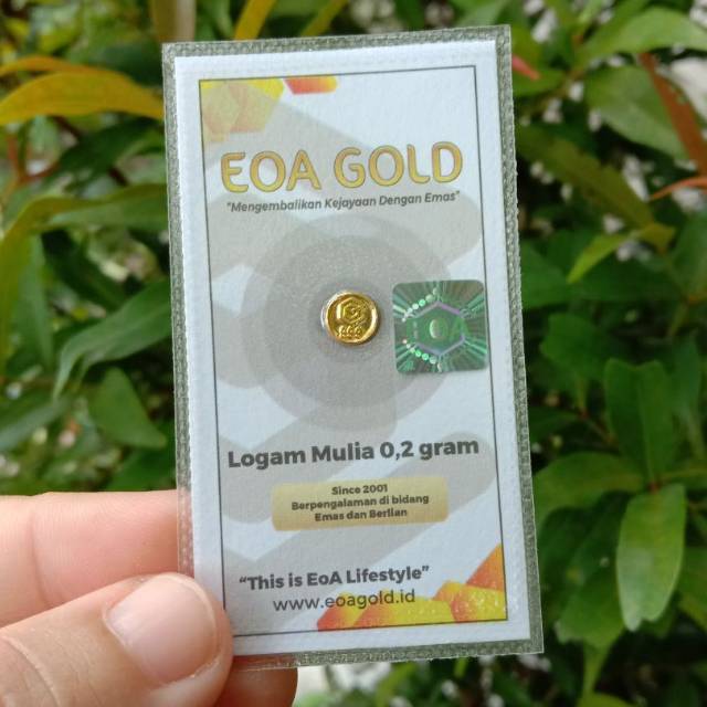 Logam Mulia EOA Gold 0,2 Gram