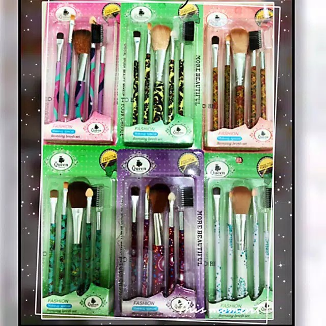 GM JK268 - 5in1 Set Brush Make up/ Kuas Kosmetik/ Alat Make up