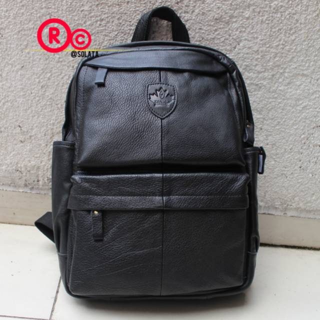 Ransel Kulit asli Pria wanita Tas Kantor Kulit Backpack Kulit asli Original Backpack