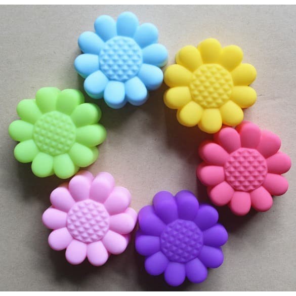 Cetakan Silicone 5cm DAISY Silikon Pudding Coklat Kue Puding Jelly