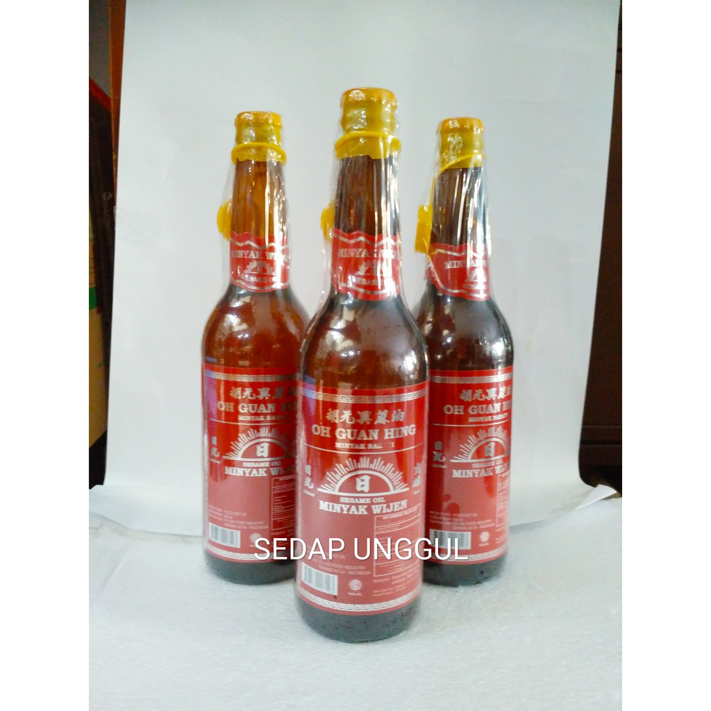 

Sesame Oil - Minyak Wijen 600ml brand OH GUAN HING