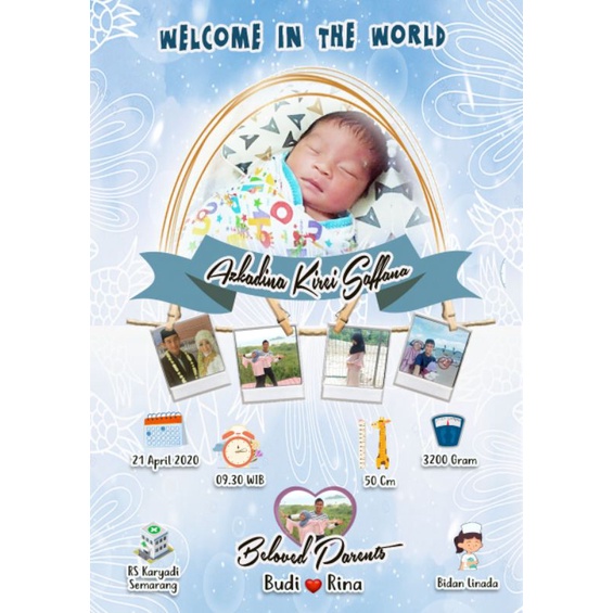 Desain Biodata Bayi - Bio Baby (SOFTFILE)-BD2