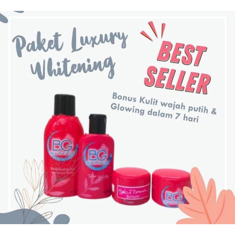 PAKET LUXURY (NEW PACKAGING) WHITENING BEAUTY GLOW BG SKINCARE