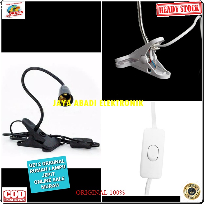 G12 ORIGINAL RUMAH LAMPU JEPIT SAKLAR SPIRAL 28 CM EXTENSION FITING E27 COLOKAN LAMP LED BOHLAM TIDUR BELAJAR COLOKAN STOP KONTAK LISTRIK SETRUM SAMBUNGAN KAP PITING MESIN GANTUNG SOROT DINDING EMEGENCY bohlam penerangan hias mesin fleksibel belalai