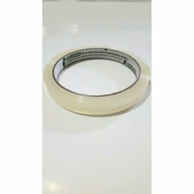

Selotip Bening 1" Goldtape 1/2" Inch Isolasi 12 Mm x 60 Yard