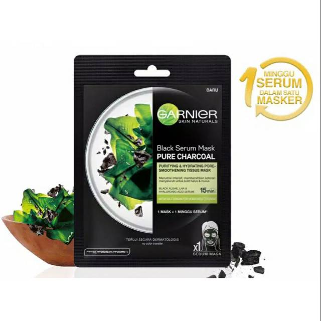 Garnier Serum Mask Charcoal Black Algae // Sheet Mask