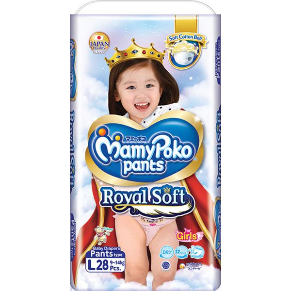 MamyPoko Pants Royal Soft L 28 Girls