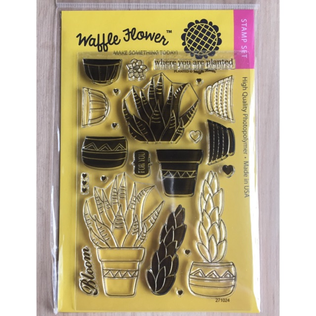

Waffle Flower Clear Stamps - Planted