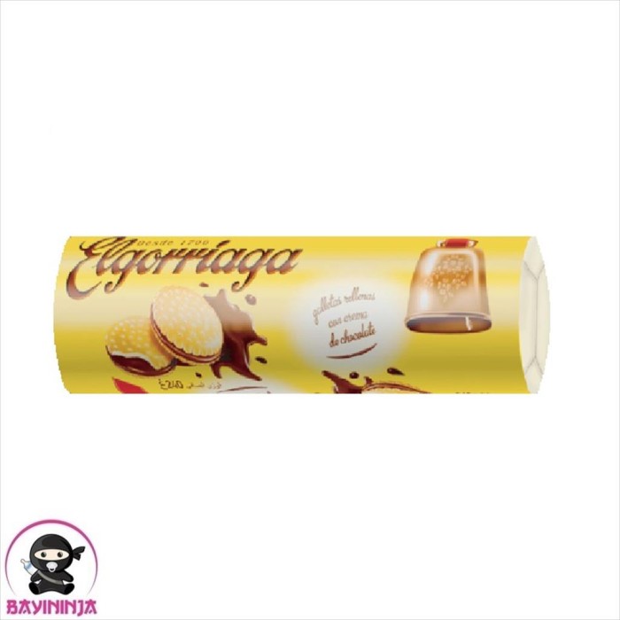 

ELGORRIAGA Biskuit Sandwich 180 g - Cocoa Flavour T-Ninjabayi 01