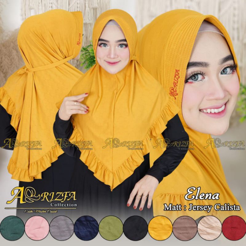 HIJAB INSTAN ELENA REMPEL /BERGO PET BY AR-RIZFA
