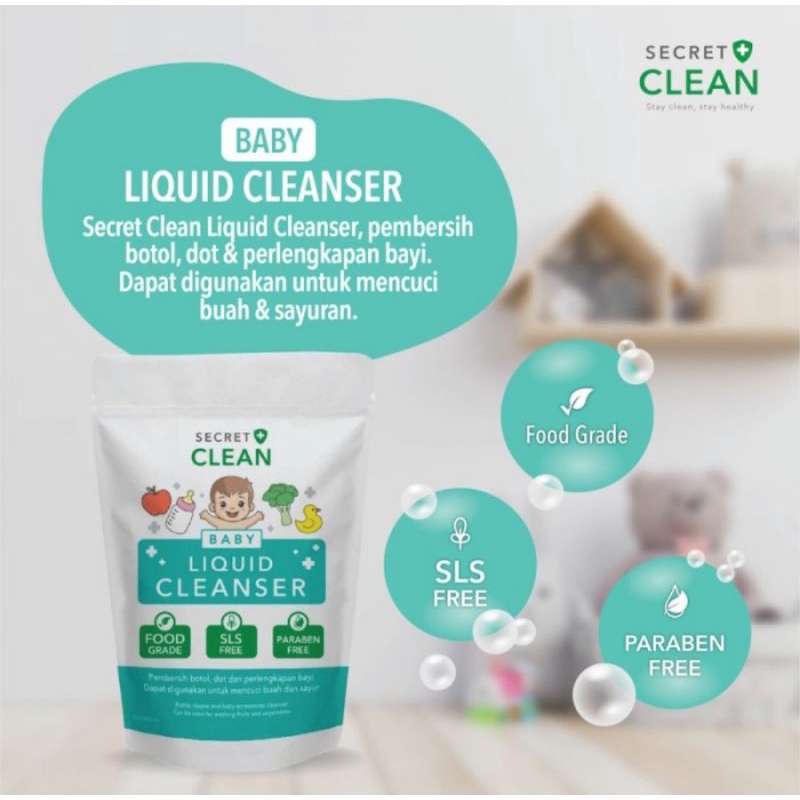 Cairan Pembersih Peralatan Bayi 450ml FOOD GRADE, SLS FREE,  PARABEN FREE