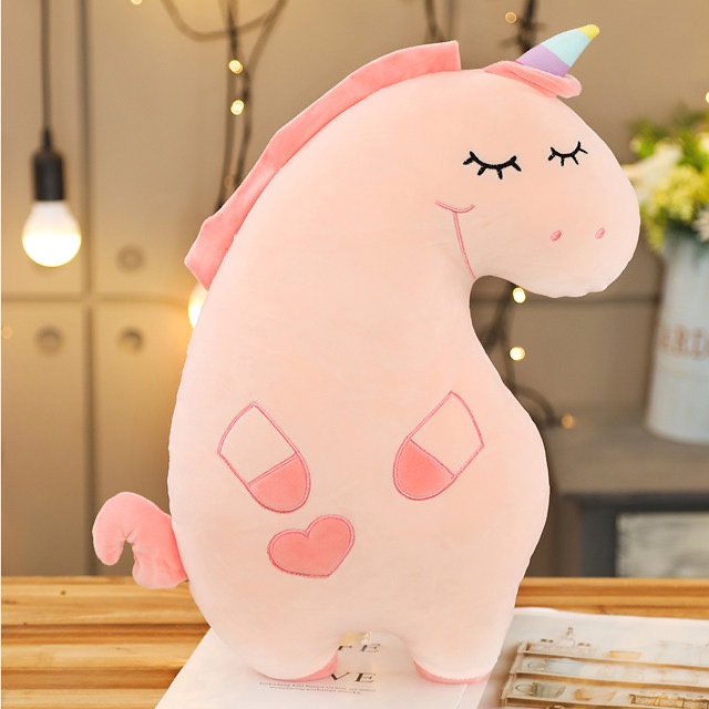 Boneka Bantal Unicorn Ukuran 50cm Original Import Plush Doll Mainan Anak | Kado Hadiah Ultah / Birth