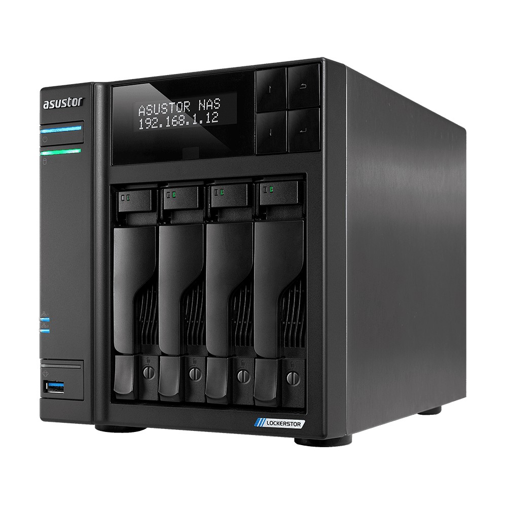 ASUSTOR AS6604T 8GB RAM 4-bay NAS EXC DISK Intel Celeron Quad-Core NAS