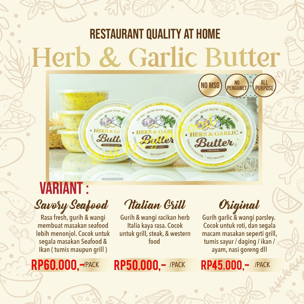 

Home Made Herbs & Garlic Butter