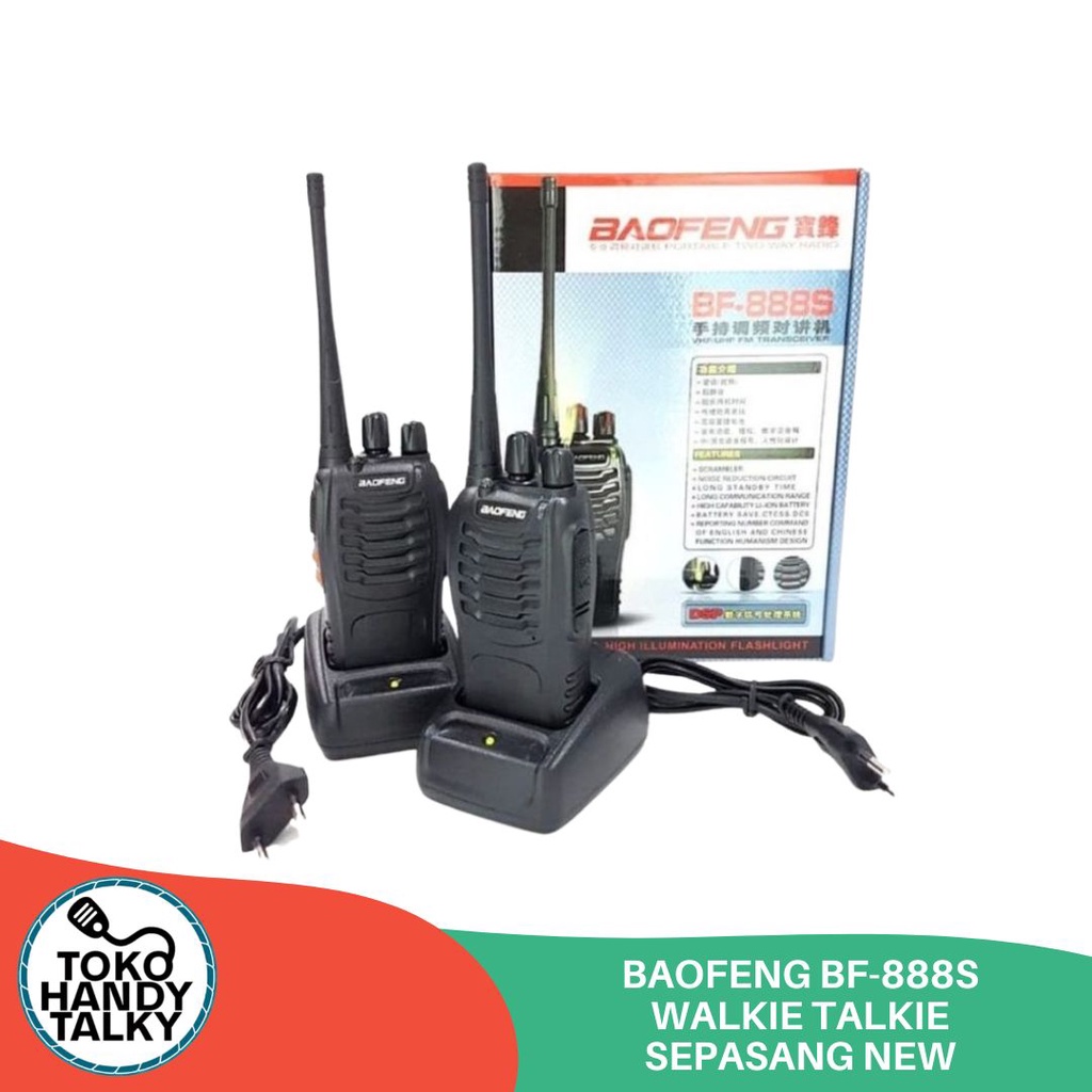 BAOFENG BF-888S  BF888S BF 888S UHF 400 WALKIE TALKIE SEPASANG