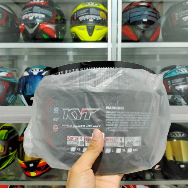 [ORIGINAL] VISOR DARK FLAT VENDETTA DARK FLAT FALCON2 VISOR DARK FLAT FALCON FR VISOR KYT FALCON FR 